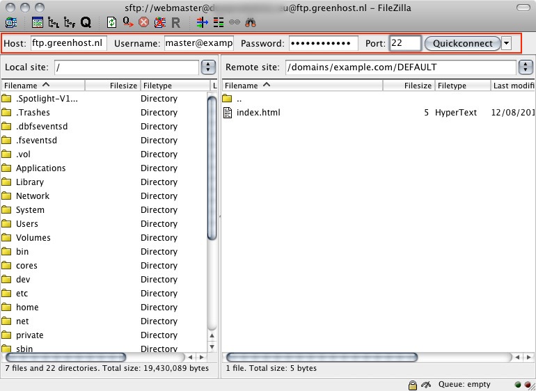 "FileZilla screen 2"